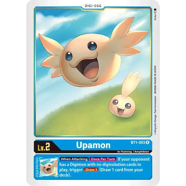 Digimon Trading Card Game Release Special Booster Rare Upamon BT1-003