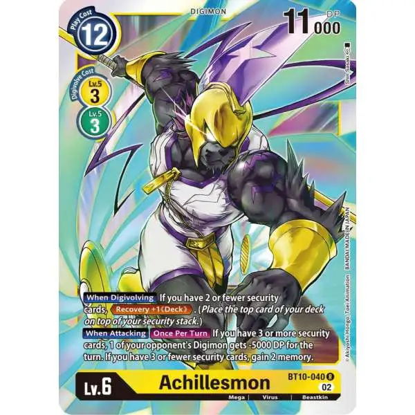 Digimon Xros Encounter Rare Achillesmon BT10-040