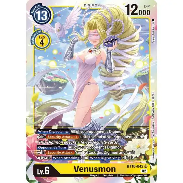 Digimon Xros Encounter Super Rare Venusmon BT10-042