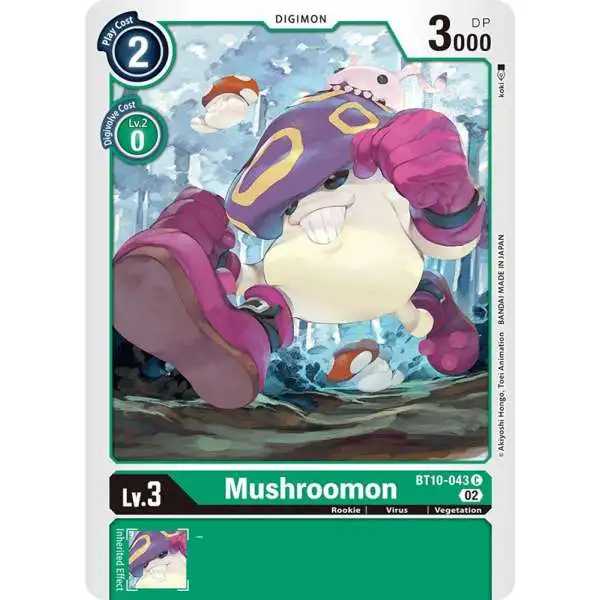 Digimon Xros Encounter Common Mushroomon BT10-043