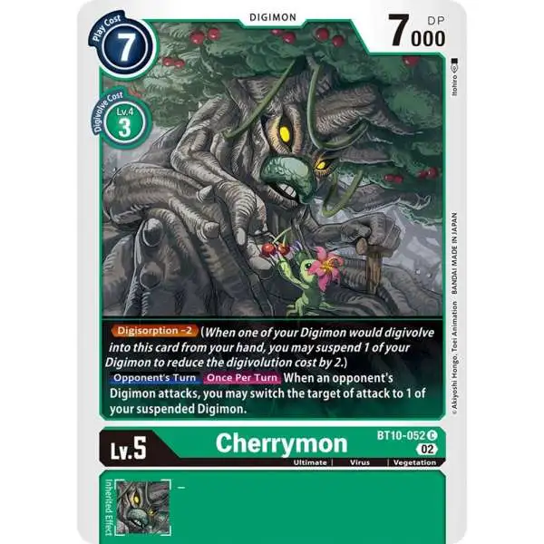 Digimon Xros Encounter Common Cherrymon BT10-052