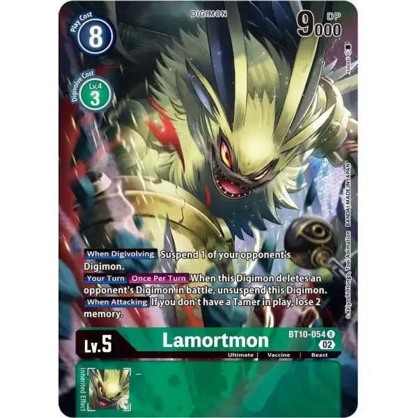 Digimon Xros Encounter Rare Lamortmon BT10-054 [Alternate Art]