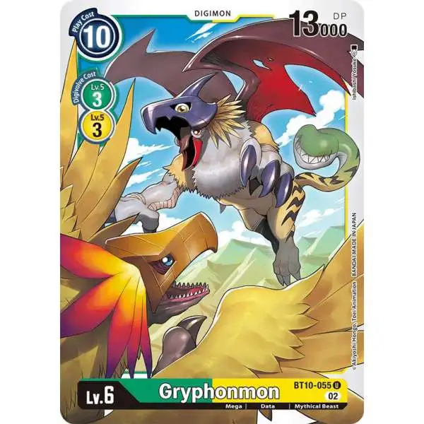 Digimon Xros Encounter Uncommon Gryphonmon BT10-055