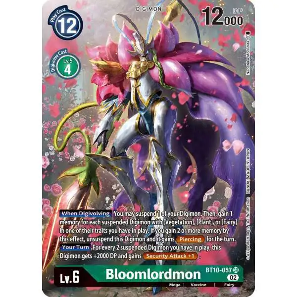 Digimon Xros Encounter Super Rare Bloomlordmon BT10-057 [Alternate Art]