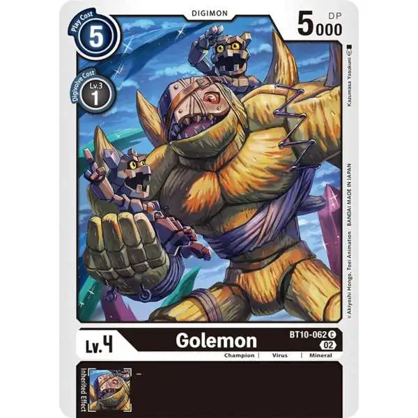 Digimon Xros Encounter Common Golemon BT10-062