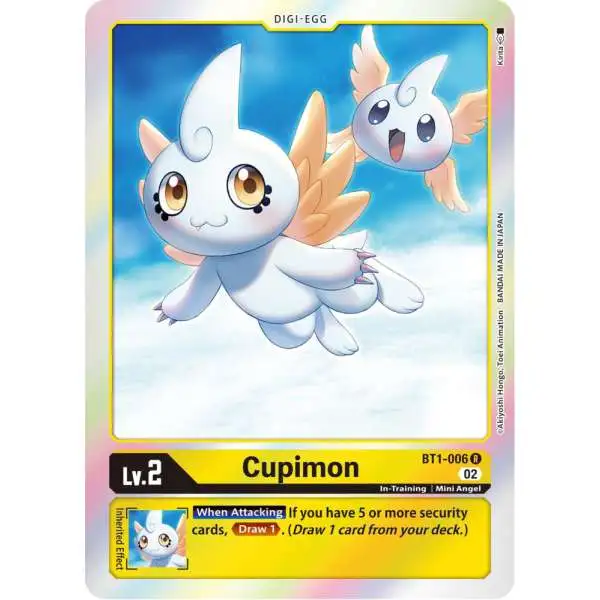 Digimon Trading Card Game Resurgence Booster Rare Cupimon BT1-006 [Reprint]