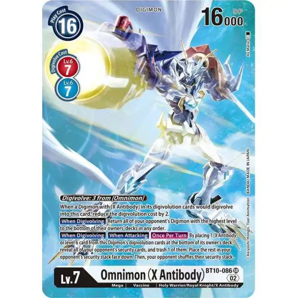 Digimon Trading Card Game Xros Encounter Super Rare Omnimon (X Antibody) BT10-086 [Alternate Art]