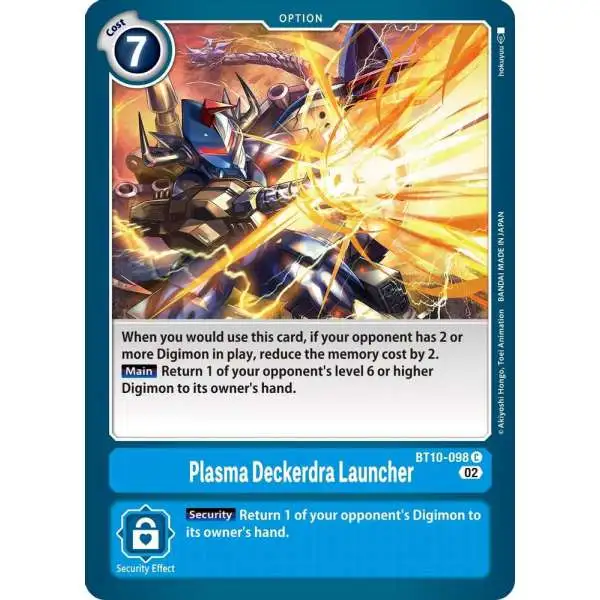 Digimon Xros Encounter Common Plasma Deckerdra Launcher BT10-098