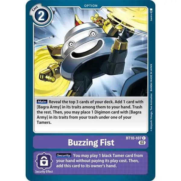Digimon Xros Encounter Common Buzzing Fist BT10-107
