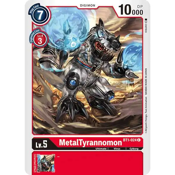 Digimon Trading Card Game Release Special Booster Common MetalTyrannomon BT1-024
