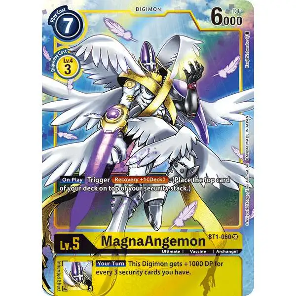 Digimon Trading Card Game Release Special Booster Super Rare MagnaAngemon BT1-060 [Alternative Art]