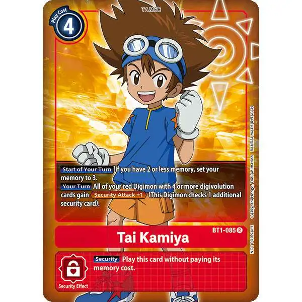 Digimon Trading Card Game Release Special Booster Rare Tai Kamiya BT1-085 [Alternative Art]