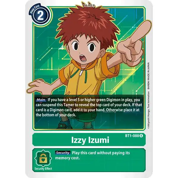 Digimon Trading Card Game Release Special Booster Rare Izzy Izumi BT1-088