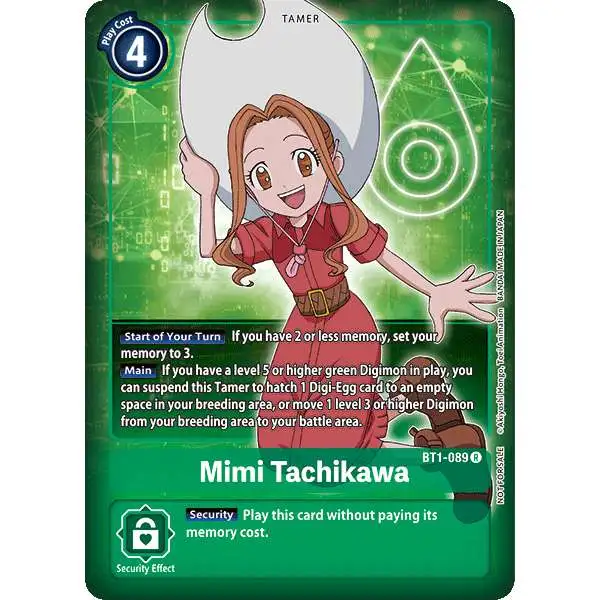 Digimon Trading Card Game Release Special Booster Rare Mimi Tachikawa BT1-089 [Alternative Art]