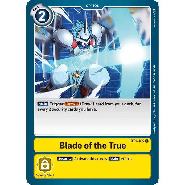 Digimon Trading Card Game Release Special Booster Common Blade of the True BT1-102