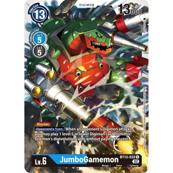 Digimon Trading Card Game Versus Royal Knights Uncommon JumboGamemon BT13-032