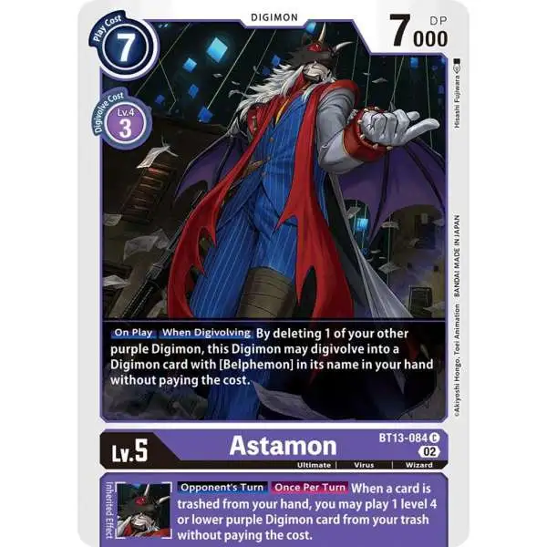 Digimon Trading Card Game Versus Royal Knights Common Astamon BT13-084