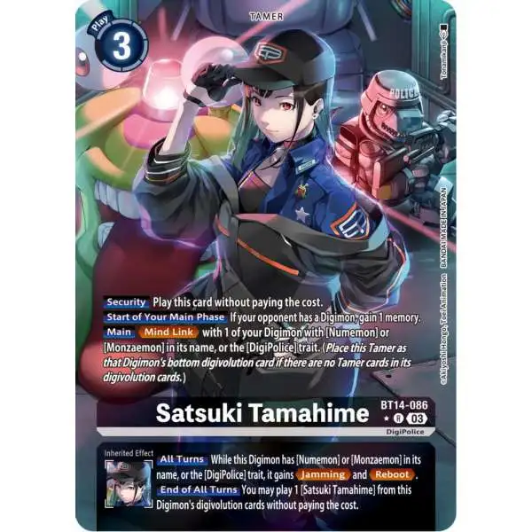 Digimon Trading Card Game Blast Ace Rare Satsuki Tamahime BT14-086 [Alternate Art]