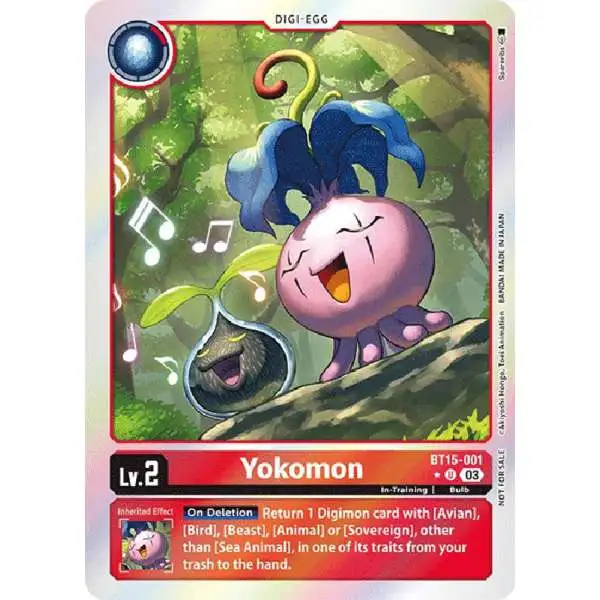 Digimon Exceed Apocalypse Uncommon Yokomon BT15-001 [Promo Pack]