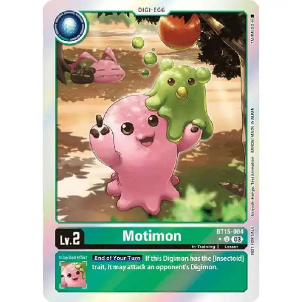 Digimon Exceed Apocalypse Uncommon Motimon BT15-004 [Promo Pack]