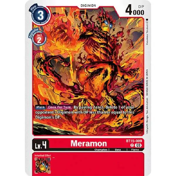 Digimon Exceed Apocalypse Common Meramon BT15-009
