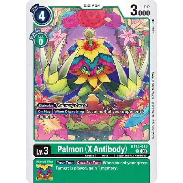 Digimon Exceed Apocalypse Common Palmon (X Antibody) BT15-045