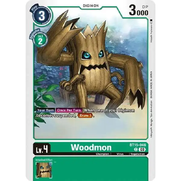 Digimon Exceed Apocalypse Common Woodmon BT15-046