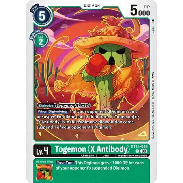 Digimon Exceed Apocalypse Common Togemon (X Antibody) BT15-048