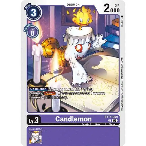 Digimon Exceed Apocalypse Common Candlemon BT15-069
