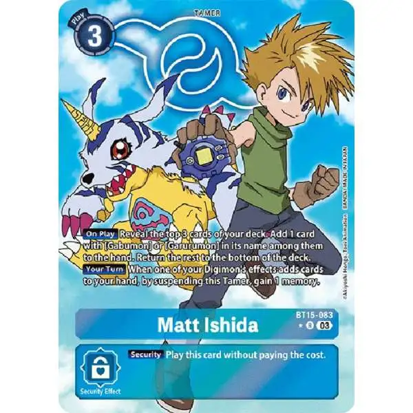 Digimon Exceed Apocalypse Rare Matt Ishida BT15-083 [Alternate Art]