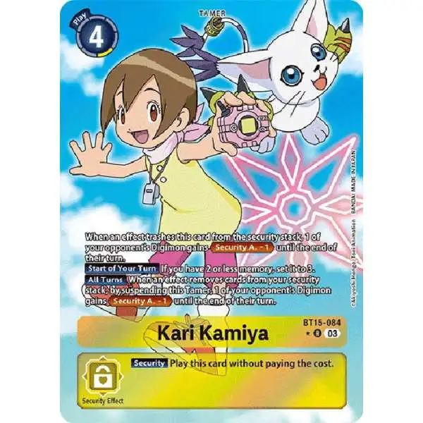 Digimon Trading Card Game Exceed Apocalypse Rare Kari Kamiya BT15-084 [Alternate Art]