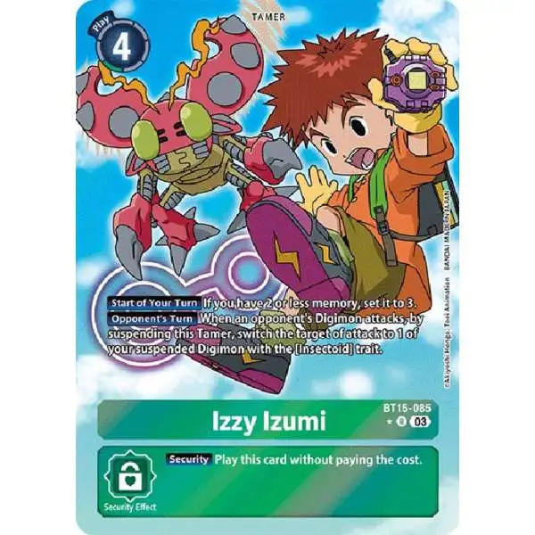 Digimon Trading Card Game Exceed Apocalypse Rare Izzy Izumi BT15-085 [Alternate Art]