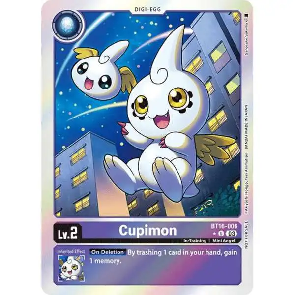 Digimon Trading Card Game Beginning Observer Uncommon Cupimon BT16-006 [Box Promotion Pack: Beginning Observer]