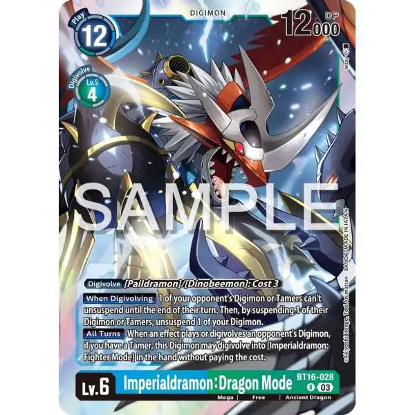 imperialdramon digimon card Imperialdramon: Fighter Mode [BT12-031] (2023 Regionals Participant) [Across Time] Digimon Rarity Digimon Beginning Observer Rare Imperialdramon: