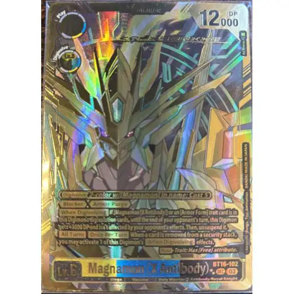 digimon card battle magnamon Game - BT-13 - Versus Royal Knights - you may switch the target of attack to this Digimon Magnamon Bo-300 Old Digimon Card