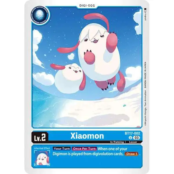 Digimon Trading Card Game Secret Crisis Uncommon Xiaomon BT17-002