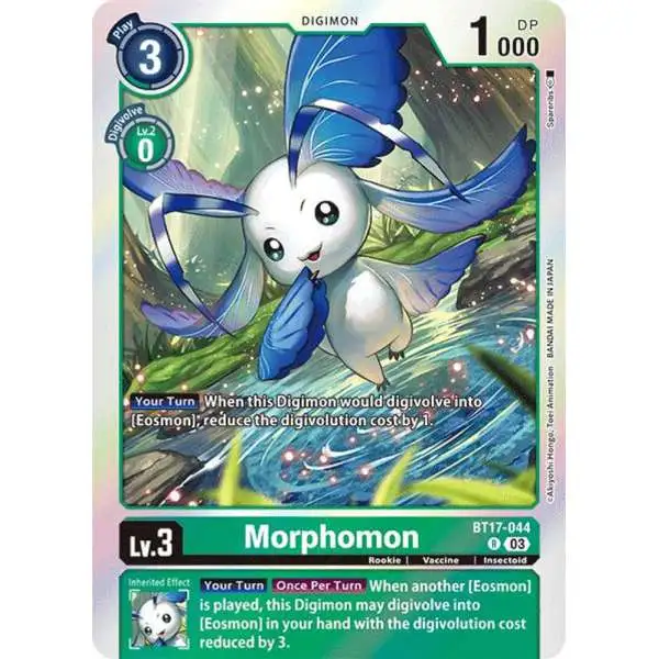 Digimon Trading Card Game Secret Crisis Rare Morphomon BT17-044