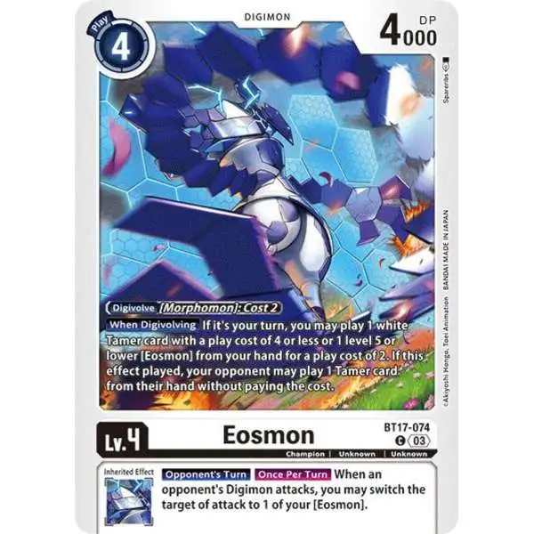 Digimon Trading Card Game Secret Crisis Common Eosmon BT17-074