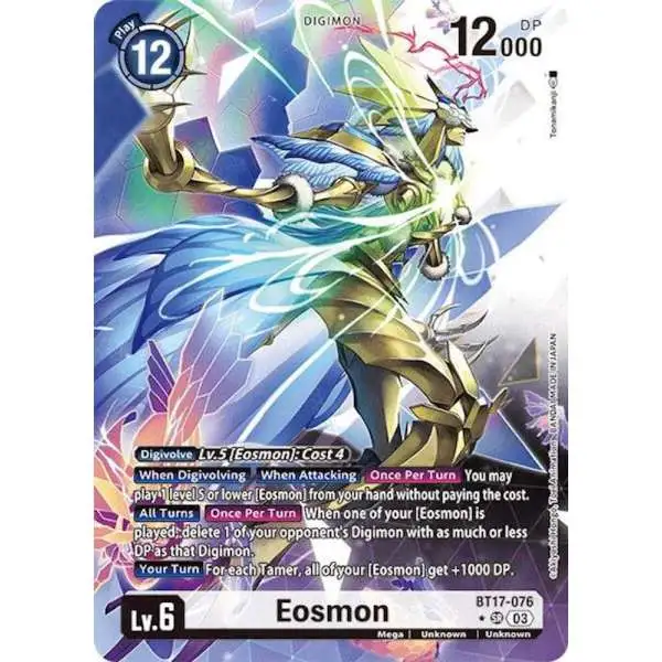 Digimon Trading Card Game Secret Crisis Super Rare Eosmon BT17-076 [Alternate Art]