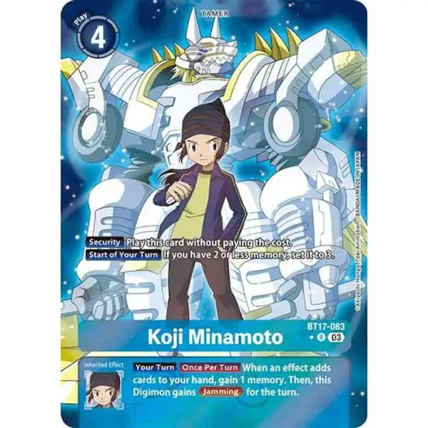 Digimon Trading Card Game Secret Crisis Rare Koji Minamoto BT17-083 [Alternate Art]