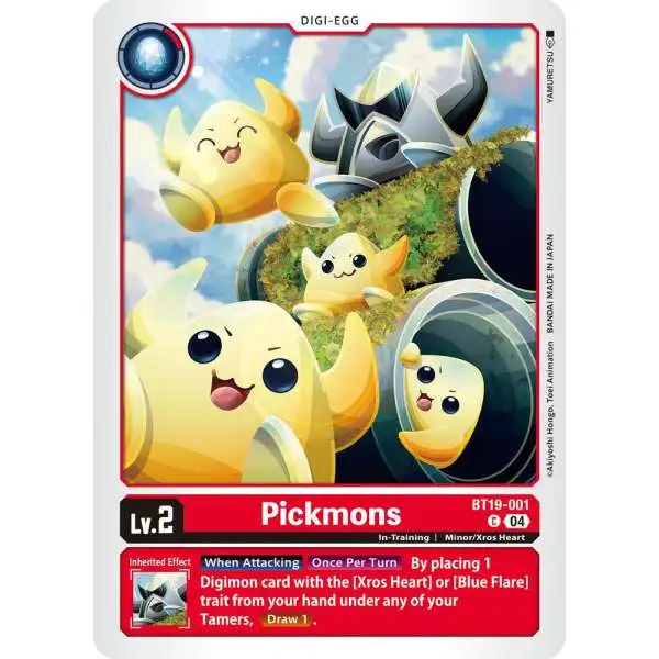 Digimon Trading Card Game Release Special Booster 2.5 Common Pickmons BT19-001