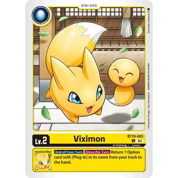 Digimon Trading Card Game Release Special Booster 2.5 Common Viximon BT19-003