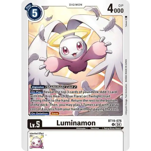 Digimon Trading Card Game Release Special Booster 2.5 Uncommon Luminamon BT19-076