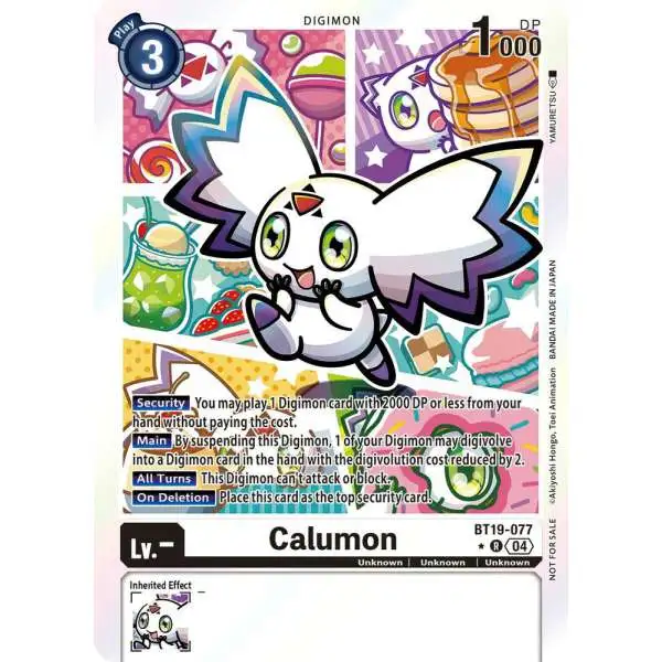 Digimon Trading Card Game Release Special Booster 2.5 Rare Calumon BT19-077 [Promotion Pack]