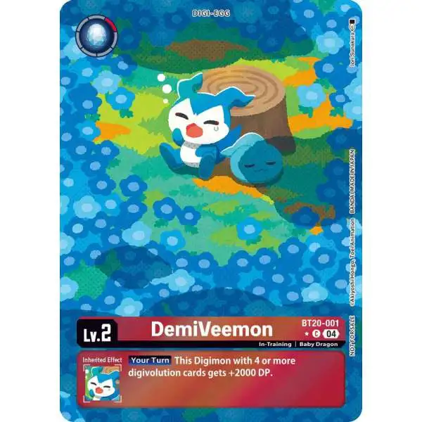 Digimon Trading Card Game Release Special Booster 2.5 Common DemiVeemon BT20-001 [Promotion Pack]