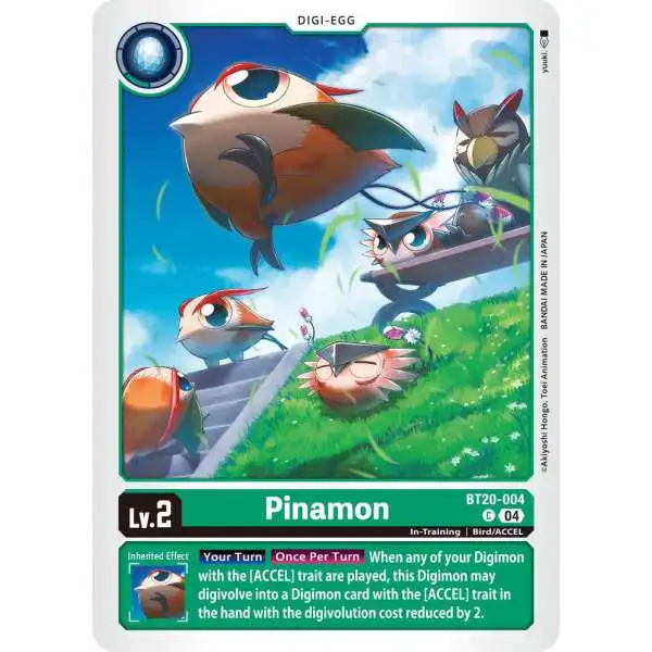 Digimon Trading Card Game Release Special Booster 2.5 Common Pinamon BT20-004