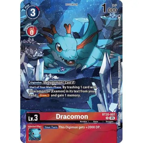 Digimon Trading Card Game Versus Monsters Rare Dracomon BT20-00 [Versus Monsters Legend Pack 2025]