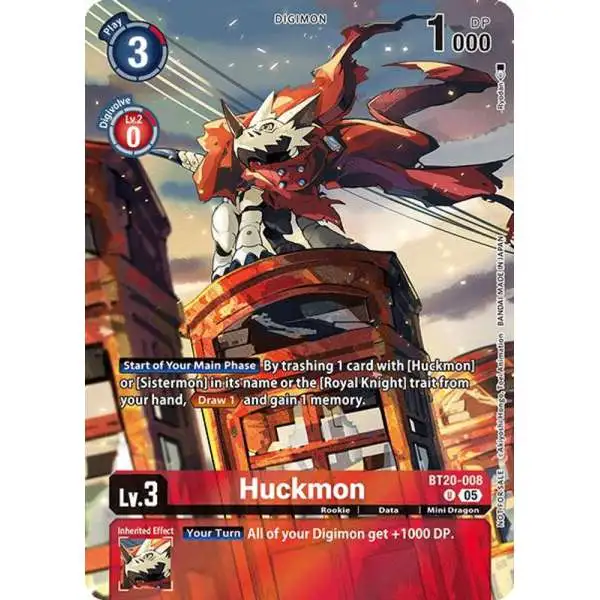 Digimon Trading Card Game Versus Monsters Uncommon Huckmon BT20-00 [Versus Monsters Legend Pack 2025]