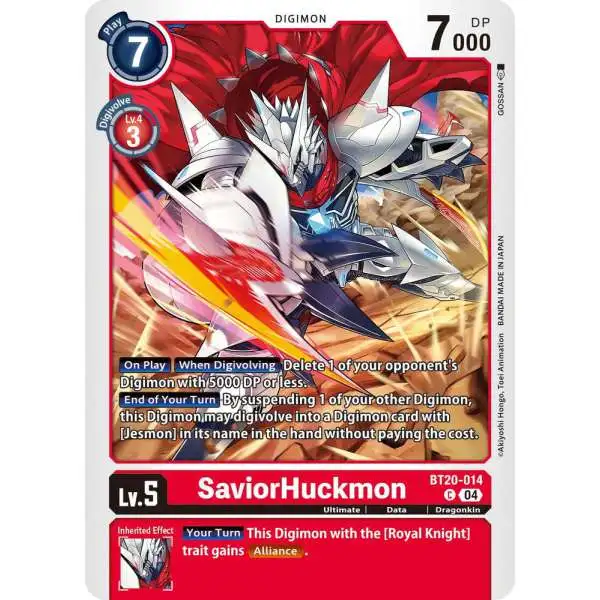 Digimon Trading Card Game Release Special Booster 2.5 Common SaviorHuckmon BT20-014