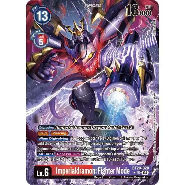 Digimon Trading Card Game Release Special Booster 2.5 Super Rare Imperialdramon: Fighter Mode BT20-020 [Alternate Art]